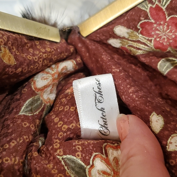 NWOT Mink Leather Clutch Bag Purse Ranch Mink Vintage - Picture 11 of 11